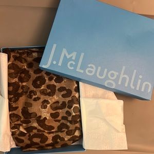 J McLaughlin Cheetah Scarf